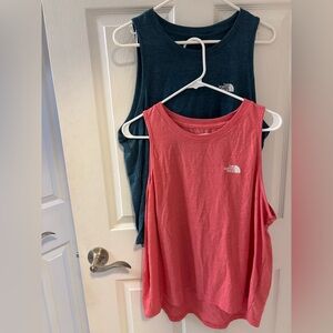 The North Face Women's Tank Tops‎ - Coral and Teal